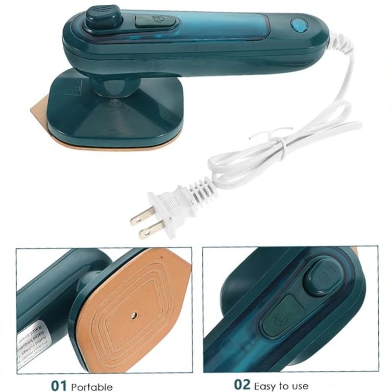 Handheld Garment Steamer for Quick Wrinkle Removal at Home & Travel