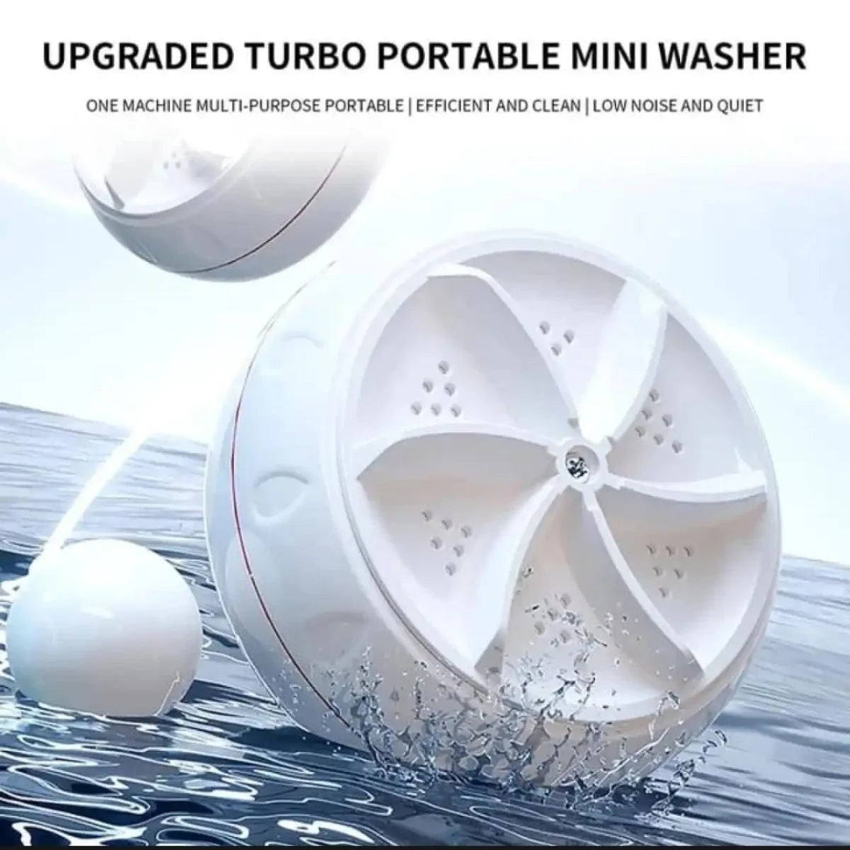 Ultrasonic Travel Washing Machine for Socks, Underwear & Dishes