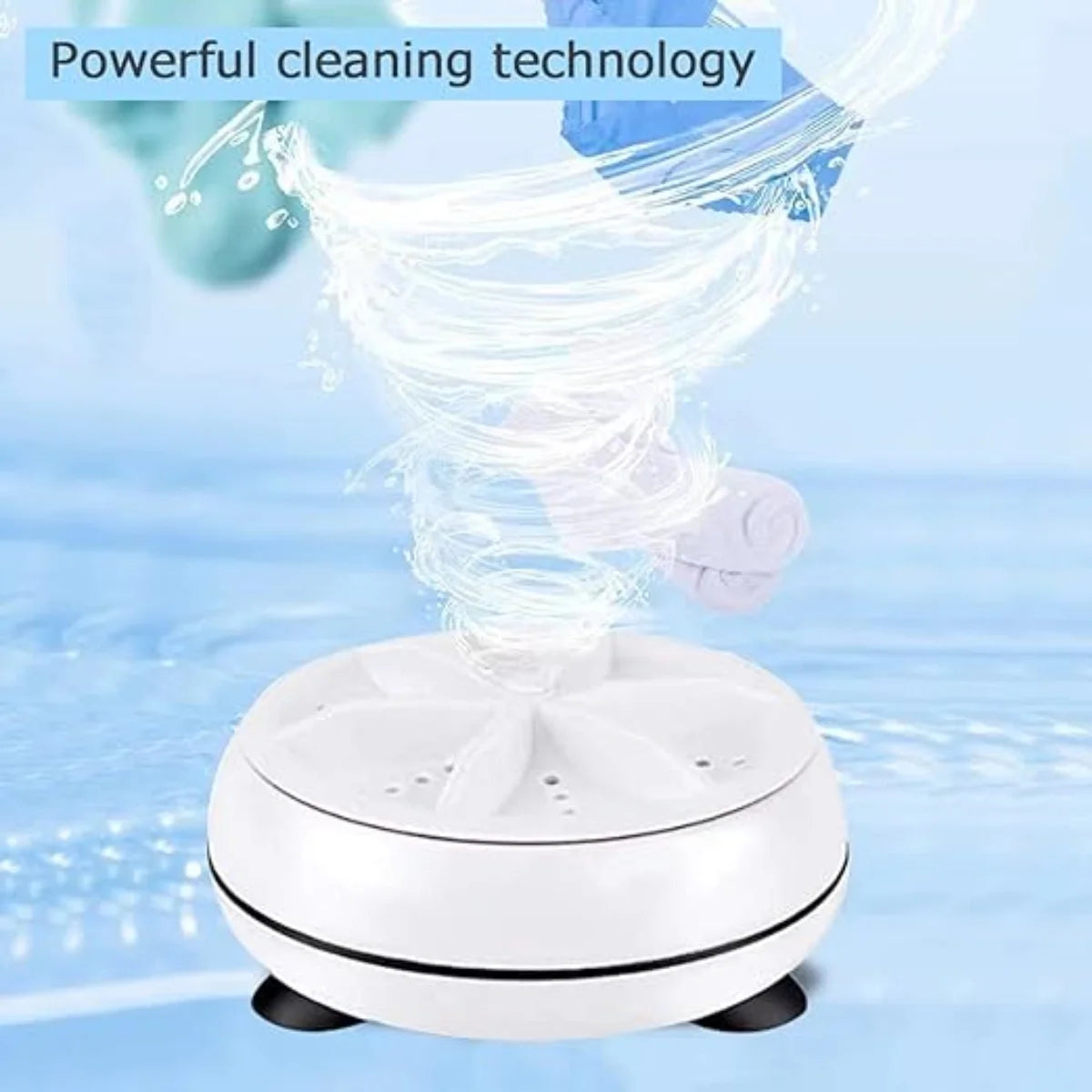 Ultrasonic Travel Washing Machine for Socks, Underwear & Dishes